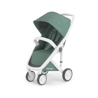 Прогулянкова коляска Greentom Classic зелений, білий (8719323770836)