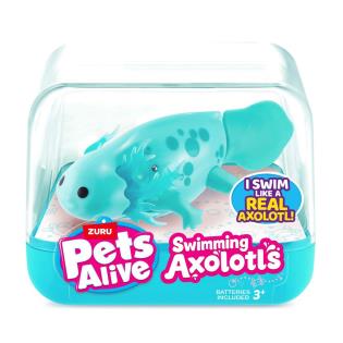 Интерактивная игрушка Pets & Robo Alive S1 Аксолотль бирюзовый (9556B)