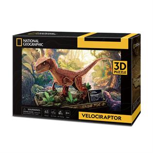 3D пазл CubicFun National Geographic Dino Велоцираптор (DS1053h)