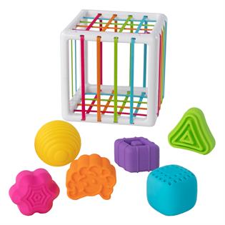 Сортер-куб со стенками-шнурочками Fat Brain Toys InnyBin  (F251ML)
