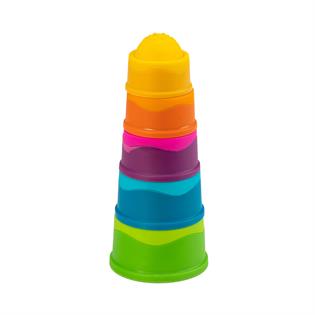 Пирамидка тактильная Чашки Fat Brain Toys dimpl stack  (F293ML)