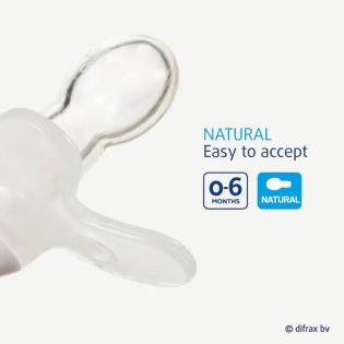 Пустушка силіконова Difrax Natural Night світиться у темряві з 0 до 6 міс. (GL123)