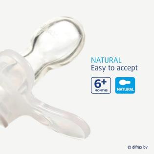 Пустушка силіконова Difrax Natural Night світиться у темряві з 6 міс. (GL127)