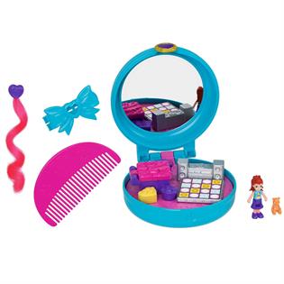 Игровой набор Polly Pocket Тематические прически голубой (GVM22-GVM24)