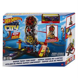 Трек Hot Wheels City Головокружительные трюки в шиномонтаже (HDP02)
