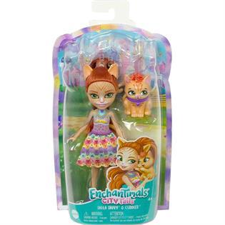 Кукла Enchantimals Рыженькая кошечка Тарла 15 см с питомцем (HHB91)