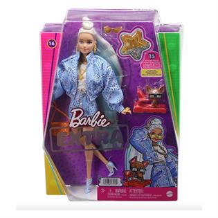 Кукла Barbie Экстра Блондинка с пучком на распущенных волосах 29 см (HHN08)