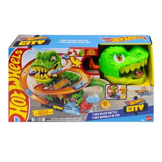 Авторек Hot Wheels Атака огненного Ти-Рекса (JBM73)