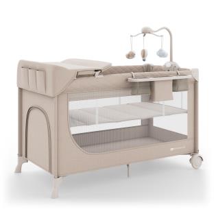 Коляска-манеж з пеленатором Kinderkraft Leody Up Beige (KCLEODUPBEG00AC)
