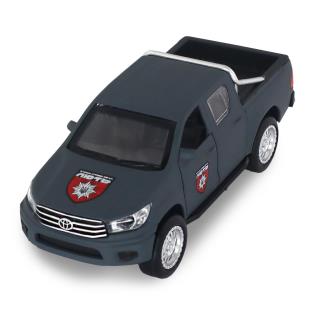 Автомодель TechnoDrive Шеврони героїв Toyota Hilux ОШБр НПУ ЛЮТЬ 1:40 (KM6118F)