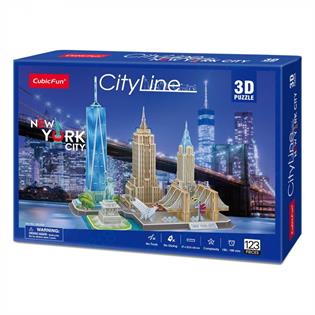 3D пазл CubicFun City Line Нью-Йорк (MC255h)