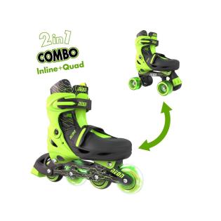 Ролики Neon Combo LED розмір 34-37 салатовий (NT10G4)