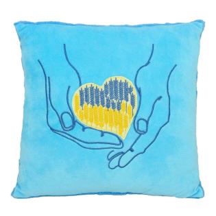 Подушка Tigres Серце в долонях 33 см (ПД-0442)