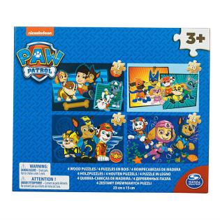 Деревянный пазл Paw Patrol Щенячий патруль 4 в 1 (SM98490/6040049)
