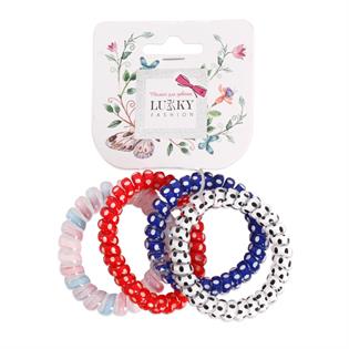 Набір дитячих резинок для волосся Lukky 4 шт. (T18567)
