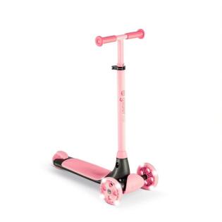 Самокат YVolution YGlider Kiwi LED 3-колісний рожевий (Y101260)