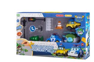 Ігровий набір Robocar Poli GoGo Міська серія Полі, Баккі, Хеллі (ZR-912)