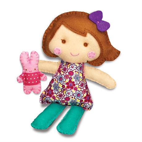 Набір для шиття іграшки 4M Лялька з кроликом (00-02765) - фото 2