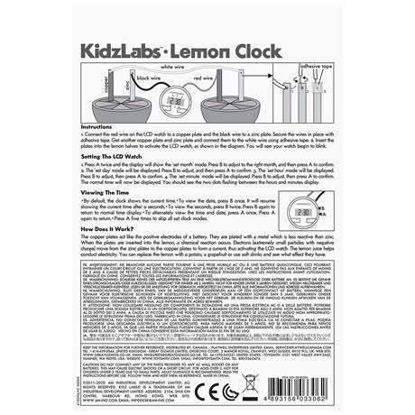 Набір для досліджень 4M Лимонний годинник (00-03306) - фото 2