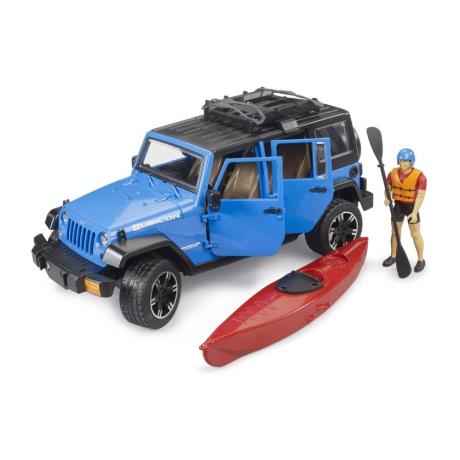 Автомодель Bruder Jeep Wrangler Rubicon Unlimited с каяком и фигуркой 1:16 (02529) - фото 0