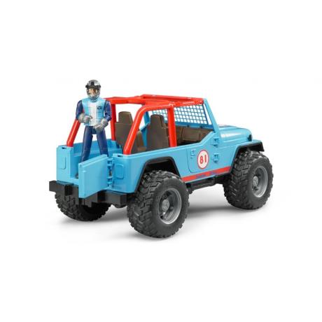 Автомодель Bruder Джип Cross country и фигурка гонщика 1:16 (02541) - фото 0
