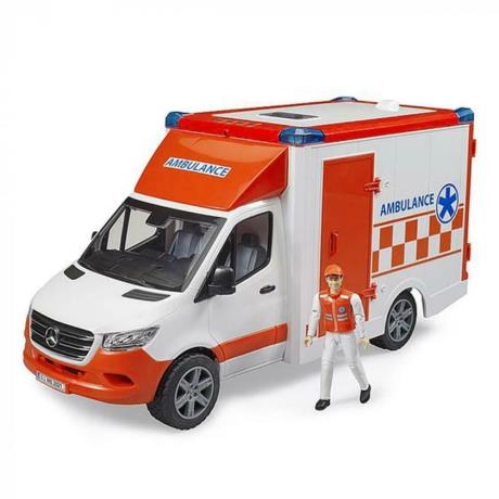 Автомодель Bruder MB Sprinter Швидка допомога з фігуркою 1:16 (02676) - фото 1