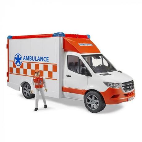 Автомодель Bruder MB Sprinter Швидка допомога з фігуркою 1:16 (02676) - фото 0