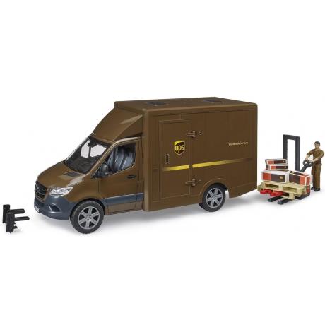 Автомодель Bruder Автомобіль MB Sprinter кур'єрської служби UPS з ігровою фігуркою та аксесуарами 1:16 (02678) - фото 1