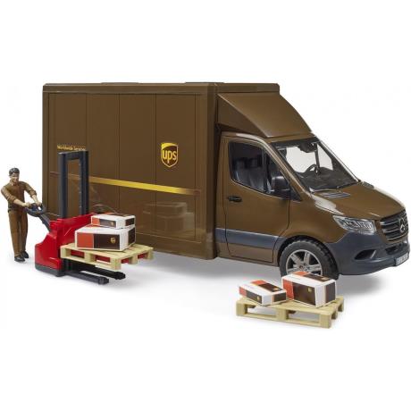Автомодель Bruder Автомобіль MB Sprinter кур'єрської служби UPS з ігровою фігуркою та аксесуарами 1:16 (02678) - фото 2
