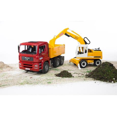 Ігровий набір Bruder Самоскид-вантажівка МАN та екскаватор Liebherr 1:16 (02751) - фото 2