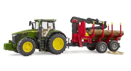 Модель Bruder Трактор John Deere с прицепом и манипулятором 1:16 (03154) - фото 3