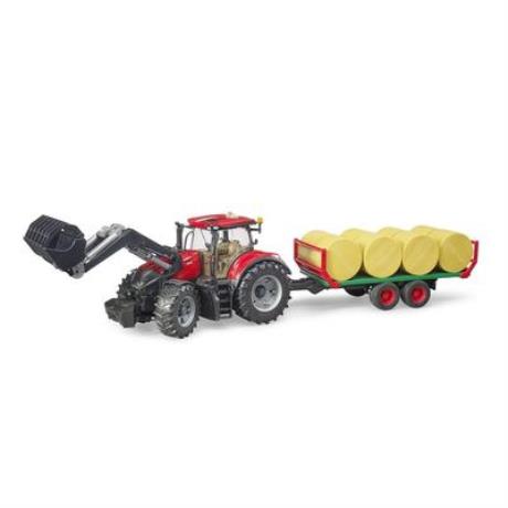 Модель Bruder Трактор Case IH Optum 300CVX із причепом для тюків 1:16 (03198) - фото 1
