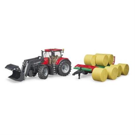 Модель Bruder Трактор Case IH Optum 300CVX із причепом для тюків 1:16 (03198) - фото 2