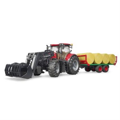 Модель Bruder Трактор Case IH Optum 300CVX із причепом для тюків 1:16 (03198) - фото 0