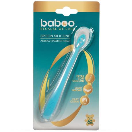 Ложка силіконова Baboo з 6 міс. блакитний (10-003) - фото 0