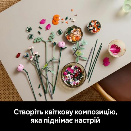 Конструктор LEGO Botanicals Милий рожевий букет квітів 749 деталей (10342) - фото 12