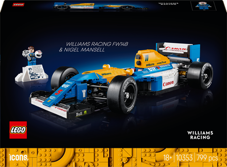 Конструктор LEGO Icons Williams Racing FW14B и Найджел Мэнселл 799 деталей (10353) - фото 2