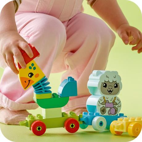 Конструктор LEGO DUPLO My First Мій перший поїзд із тваринками 19 деталей (10412) - фото 6