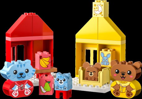 Конструктор LEGO DUPLO My First Мої перші повсякденні процедури час вечері та сну 28 деталей (10414) - фото 4