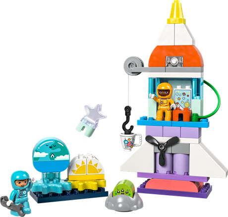 Конструктор LEGO DUPLO Town Пригоди на космічному шаттлі 3-в-1, 58 деталей (10422) - фото 3