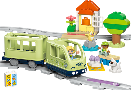 Конструктор LEGO DUPLO Town Інтерактивний пригодницький потяг 57 деталей (10427) - фото 4