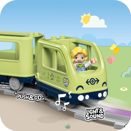 Конструктор LEGO DUPLO Town Інтерактивний пригодницький потяг 57 деталей (10427) - фото 5