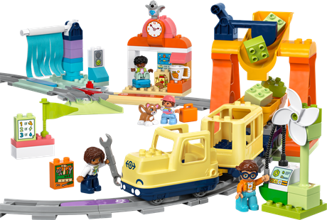 Конструктор LEGO DUPLO Town Великий інтерактивний громадський потяг 103 деталі (10428) - фото 4