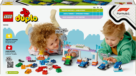 Конструктор LEGO DUPLO Town Автомобілі для перегонів і пілоти команд Формули-1, 70 деталей (10445) - фото 3