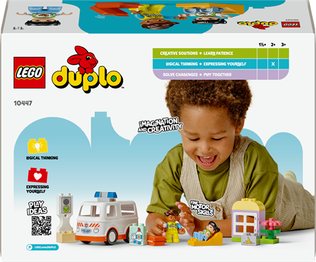 Конструктор LEGO DUPLO Швидка допомога та водій 19 деталей (10447) - фото 3