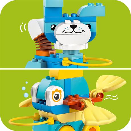 Конструктор LEGO DUPLO Town Тварини на колесах 3 в 1, 58 деталей (10448) - фото 7