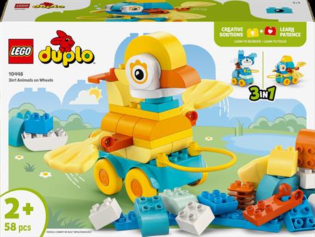 Конструктор LEGO DUPLO Town Тварини на колесах 3 в 1, 58 деталей (10448) - фото 11
