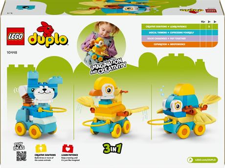 Конструктор LEGO DUPLO Town Тварини на колесах 3 в 1, 58 деталей (10448) - фото 12