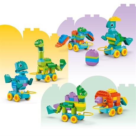 Конструктор LEGO DUPLO Town Динозаври на колесах 3 в 1, 108 деталей (10451) - фото 4