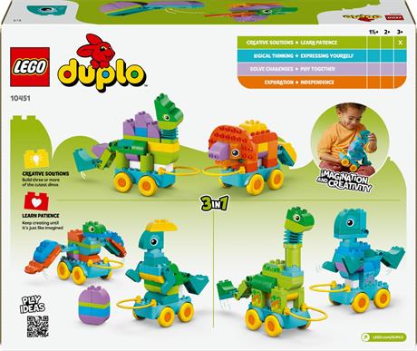 Конструктор LEGO DUPLO Town Динозаври на колесах 3 в 1, 108 деталей (10451) - фото 6